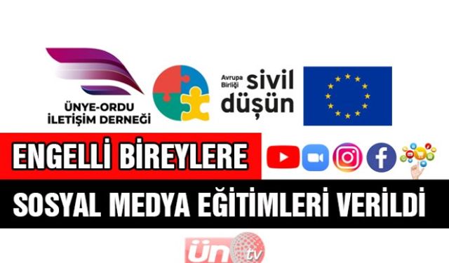 ENGELLİ BİREYLERE SOSYAL MEDYA EĞİTİMLERİ VERİLDİ