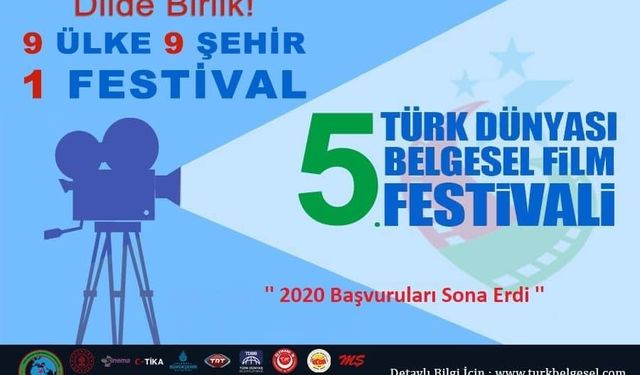 5.TÜRK DÜNYASI BELGESEL FİLİM FESTİVALİNE BAŞVURULAR SONA ERDİ.