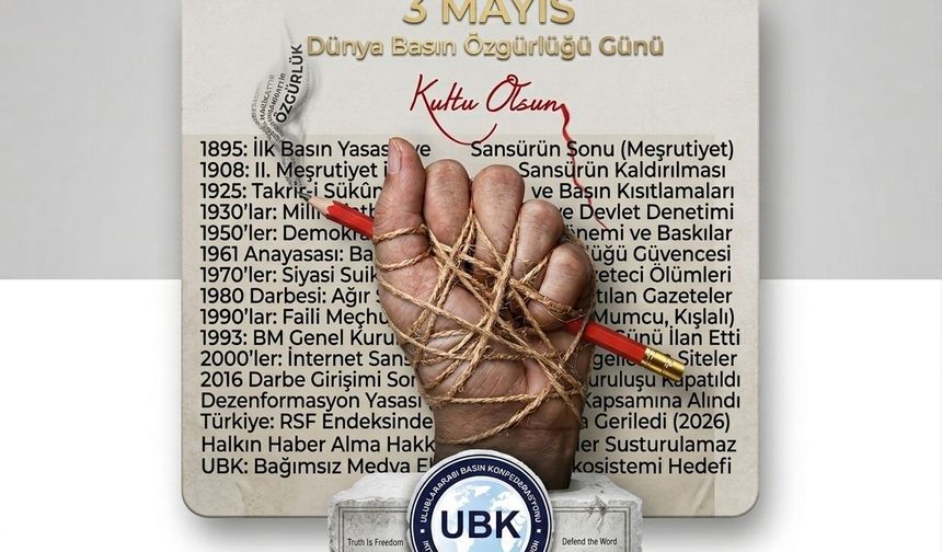 “BASININ ÖZGÜR VE NİTELİKLİ OLMADIĞI BİR TOPLUMDA HİÇ KİMSE GÜVENDE DEĞİLDİR''