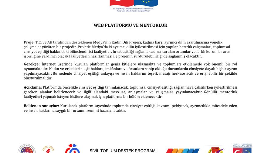 WEB PLATFORMU ve MENTORLUK